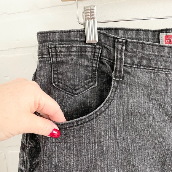 Vintage Y2K COS Jeans Black Embroidered Sparkly Fairy Whimsigoth Denim Cotton 34 - Picture 6 of 15